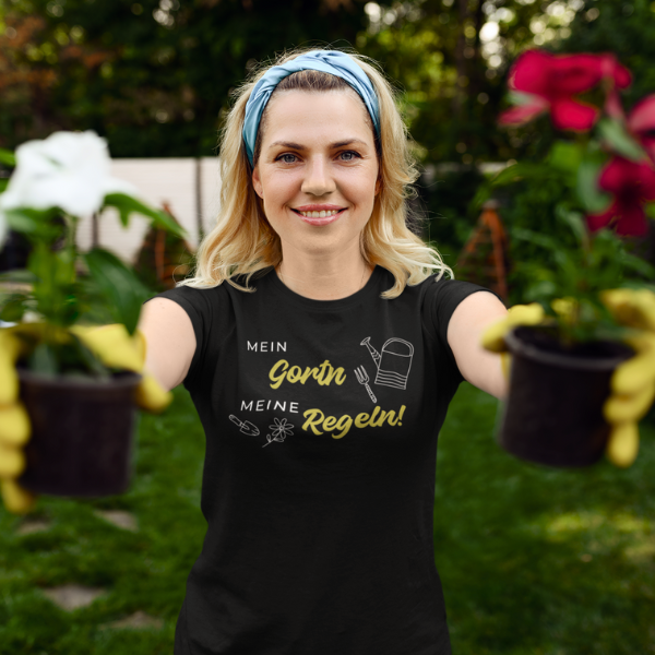 Mein Gortn, meine Regeln - Damenshirt Premium