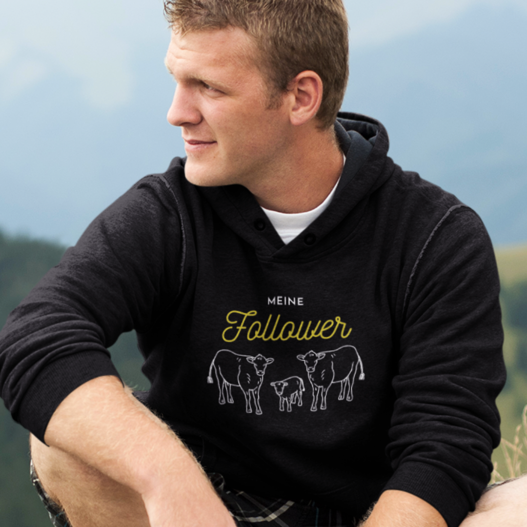 Meine Follower (Kuh) - Unisex Hoodie Premium
