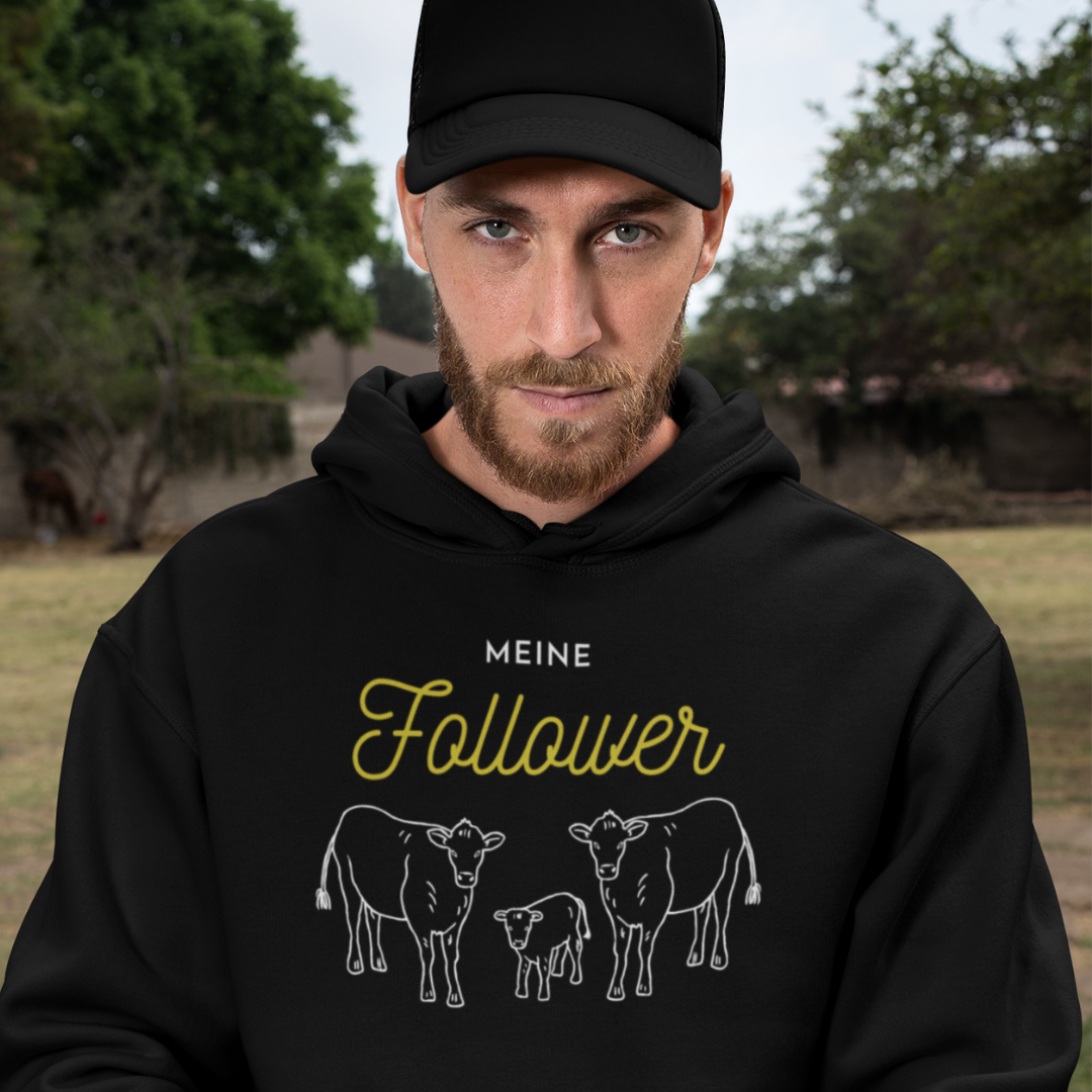 Meine Follower (Kuh) - Unisex Hoodie Premium