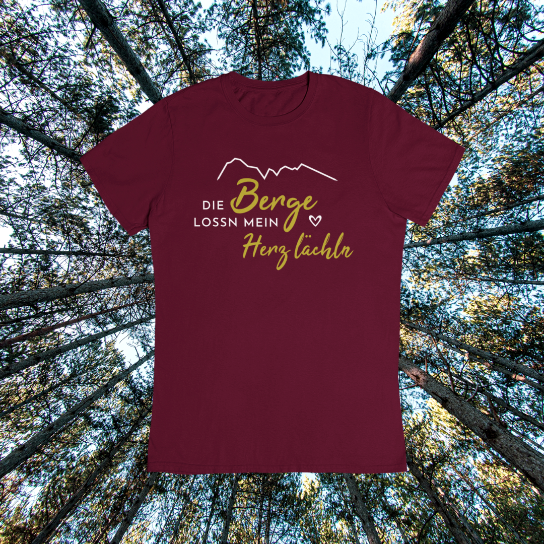 Die Berge lossn mein Herz lächln - Damenshirt Premium