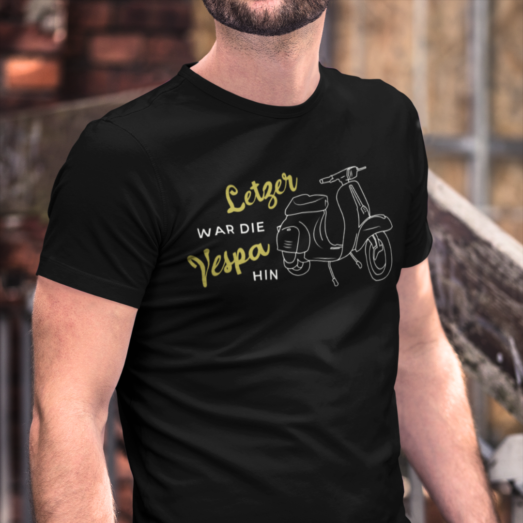 Letzer war die Vespa hin - Unisex Shirt Premium