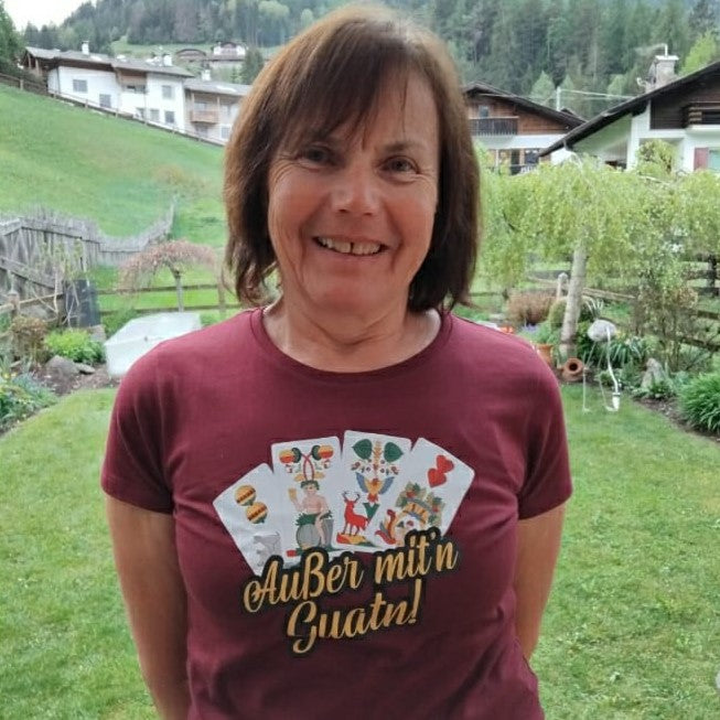 Außer mitn Guatn - Damenshirt Premium