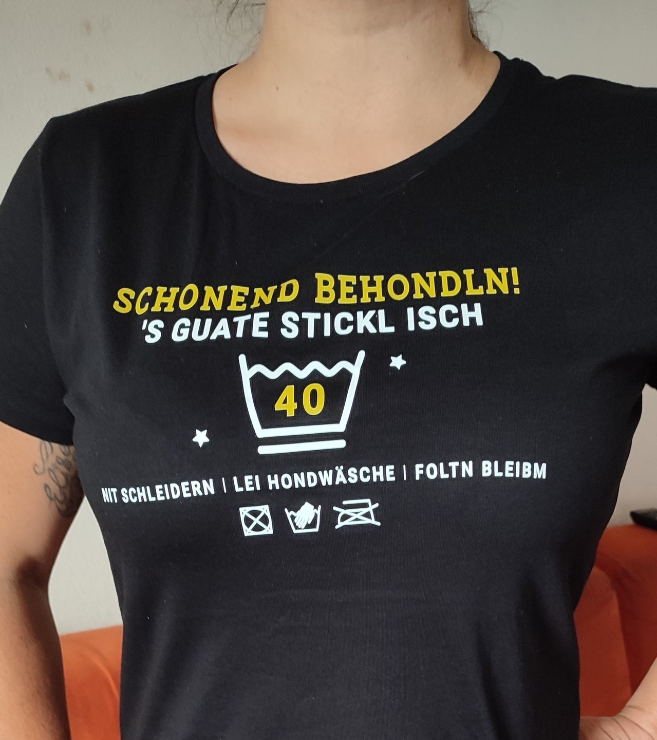 Schonend behondln 40 - Damenshirt Premium