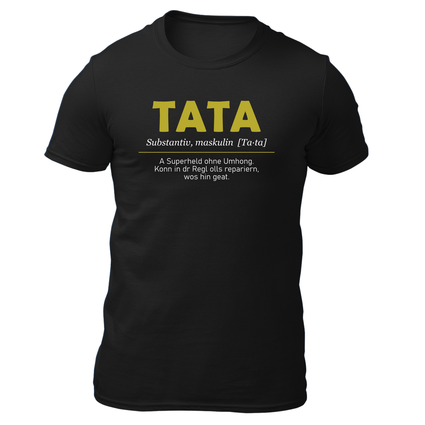 Tata - Herren Shirt Bio - Schwarz / S - Shirts & Tops