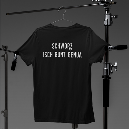 Schworz isch bunt genua - Unisex Shirt Premium
