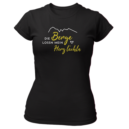 Die Berge lossn mein Herz lächln - Damenshirt Premium