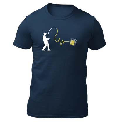 Fischen und Bier - Unisex Shirt Premium