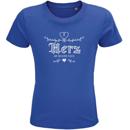Herz am rechten Fleck - Kindershirt Premium