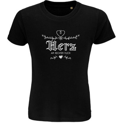 Herz am rechten Fleck - Kindershirt Premium