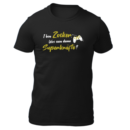 Zocker - Herren Shirt Bio - Schwarz / XS - Shirts & Tops