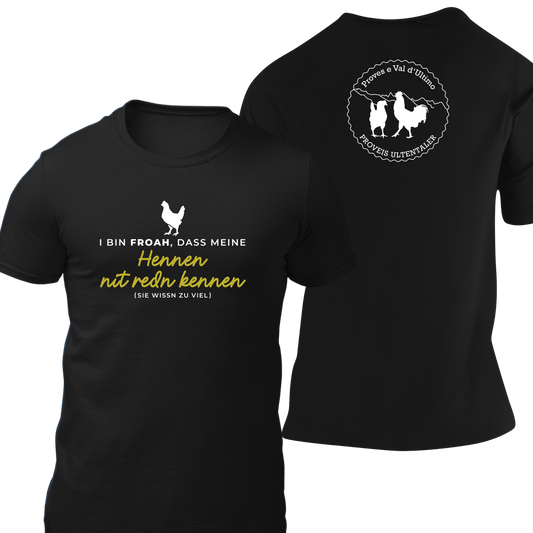 I bin froah, dass meine Hennen nit redn kennen mit Logo Proveis U. - Herrnshirt