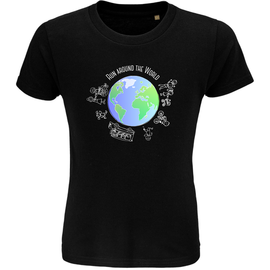 Lauf um die Welt - Kindershirt Premium