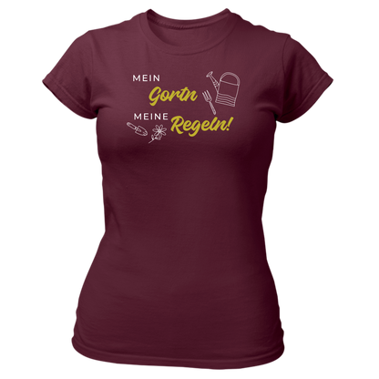 Mein Gortn, meine Regeln - Damenshirt Premium
