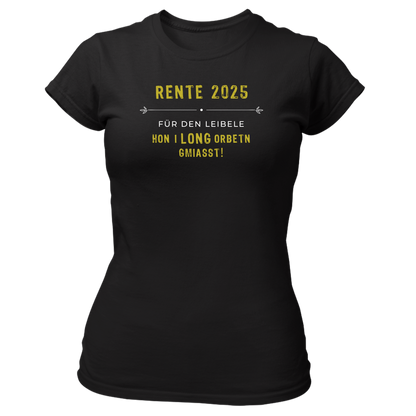 Rente 2025 - Damenshirt Premium