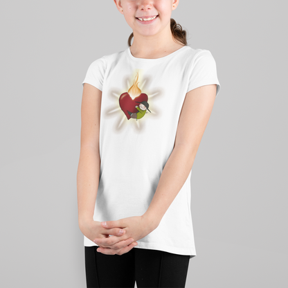 Brennendes Herz - Kinder Shirt