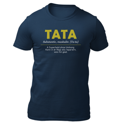Tata - Herren Shirt Bio - Navy / S - Shirts & Tops