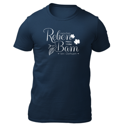 Zwischn Reben und Bam - Herren Shirt Bio - Navy / S - Shirts & Tops