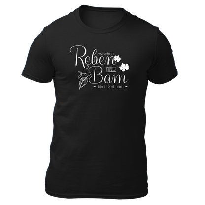 Zwischn Reben und Bam - Herren Shirt Bio - Schwarz / S - Shirts & Tops